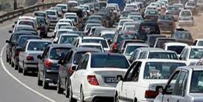 ترافیک سنگین در محور رودبار به قزوین/ ورود ۲۶۹ هزار خودرو به گیلان